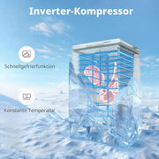 View Comfee 198L Gefriertruhe, leise 37 dB, 4-Sterne-Gefrieren, Kühl-/Gefrier-Konvertierung (1–10°C / -24––12°C), 24‐h‐Schnellgefrierung 9kg, image 4
