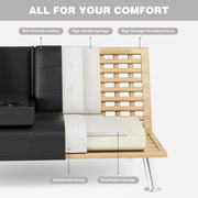 View Modern Convertible Folding Futon Sofa Bed image 2