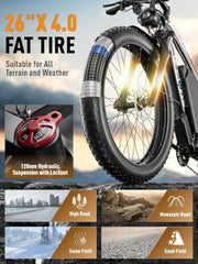 View GAMVIRE V7 52V Electric Mountain Bike – Blue image 5