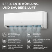 View Kältebringer A+++ R290 Split Klimaanlage 12000 BTU (3,7 kW) - mit Heizfunktion, WiFi & App, bis 60m², sehr leise, 5m Kupferleitung, Kältemittel R290, image 5