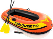 View Explorer Inflatable Boat Series: Dual Air Chambers – Welded Oar Locks – Grab Handles – Bow Rope – Sporty Design image 1