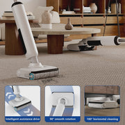 View HABIUBIU Vacuum Mop All in One, Wet Dry Vacuum Cleaner, Cordless Cleaner Machine for Tile Hardwood Floor, Self Cleaning Electric Mop with 180 Lie-Flat image 6