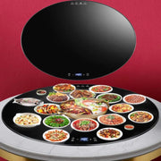 View 23/31/34in Insulation Glass Lazy Susan for Dining Table - Turntable Centerpiece, Silent/Smooth/Not Easy to Dump (Size: 88cm/34in) image 1