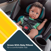 View 3-in-1 Slim Convertible Car Seat, All-in-One Infant Toddler Booster Seat, Rear & Forward Facing Child Safety Seat, Blue image 5