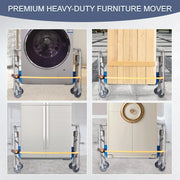 View Furniture and crates handling vehicles, mechanical equipment moving carts (with a 1210-pound carrying capacity), used for safe handling of cabinets, furniture and crates image 3