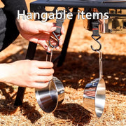 View Folding Grill Table Metal Portable, Good Load-Bearing Capacity Items Can Be Hung on The Edge, Portable Camping Table, for Outdoor Picnic, BBQ, Cooking image 2