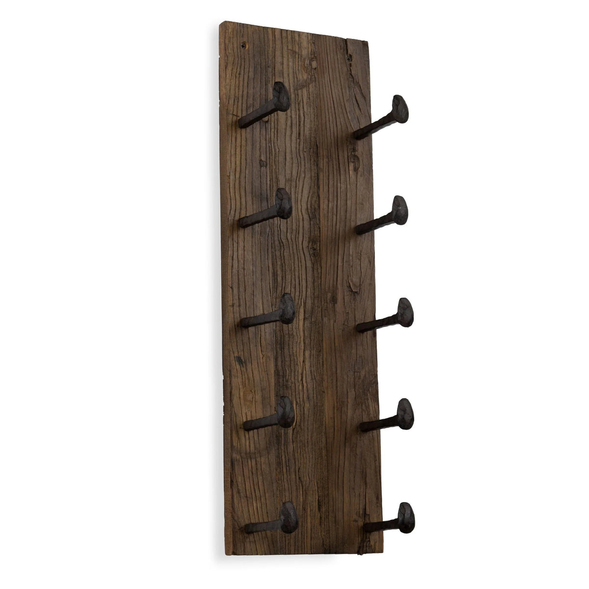 5 Bottle Wood Wall Mounted Wine Rack, Walnut Finish Bottle Holder for Kitchen, Dining Room and Home Bar