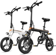 View EB3 Electric Bike Adults 21mph, 500W Peak Motor, 270Wh Battery, Rear Suspension, 3 Levels Assist, 14" Folding Ebike for Adults and Teens, Complies to UL2849 image 1