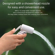 View Outdoor sports water bag, portable solar shower set, with pressure foot pump, foldable travel water storage device, suitable for camping, beaches, travel and activities. image 2