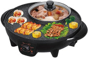 View Hot Pot Barbecue Integrated Pot Home Smokeless Electric Barbecue Pan Roaster Electric Grill Kitchen Appliances image 3