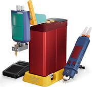 View 4500-watt super capacitor pulse battery welding machine, a DIY tool suitable for repairing 18650 lithium battery packs, equipped with a handle-type push welding arm and foot pedal switch, capable of continuous operation for 24 hours. image 1