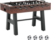 View Foldable flyball table, standard size (42/48/55 inches), brown, made of plastic, metal and wood, suitable for two people to play flyball games, suitable for game room. image 4
