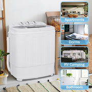 View 13lbs Capacity Compact Mini Twin Tub Washing Machine image 4