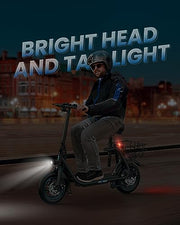 View 450W Electric Scooter with Seat, 22-Mile Range image 2