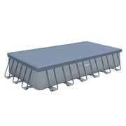 View 24" Durable Rectangular Pool Cover – Gray, for Oasis & Activity Pools image 4