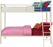 View DHP Dusty Twin Over Full Metal Bunk Bed, Off White image 1