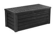 View 150 Gallon Resin Outdoor Storage Box, Large Deck Container for Patio, Garden and Yard, Dark Gray image 1