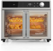 View Crisp 'N Bake Air Fryer Toaster Oven Combo, 12 in 1 Countertop Convection Oven Cooks Food Fast, Fits a Whole Pizza or 6 Toast Slices, French Doors with Stainless Steel Finish image 2