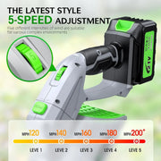 View Leaf Blower, 900,000 RPM, 2 x 4.0Ah Batteries & Charger, Handheld Leaf Blowers for Lawn Care, 5 Speed Mode, Portable Lightweight Grass Blower for Yard, Patio Use image 3