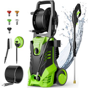 View Electric Pressure Washer, 3800PSI 2.6 GPM Power Washer Machine with Hose Reel,4 Quick Connect Nozzles, Foam Cannon, for Cars, Patios, and Floor... image 3