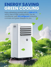 View Portable Air Conditioners, 10000 BTU Air Conditioner Portable for Room up to 450 Sq. Ft., 3-in-1 Portable AC Unit with Digital Display, Remote Control, Window Installation Kit, 24H Timer, Sleep Mode image 3