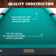 View Barrington Billiard 84" Arcade Pool Table with Bonus Dartboard Set, Green image 4