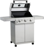 View Larger 4-Burner Propane Gas Grills bbq Stainless Steel Heavy-Duty Cabinet Style with Knob Controls Side Burner Mesa 400m image 3