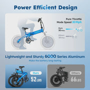 View Alpha Joy Electric Bike for Adults 20 in, Rated 500W E-Bike 48V 13AH UL2849 image 2