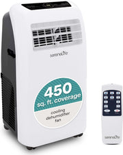 View 10,000 BTU Portable Air Conditioner– 4-in-1 AC Unit w/Cooling, Dehumidifier, Heater, & Fan– Includes Remote Control, Window Mount Kit, Quiet Operation, 24-Hour Timer image 3
