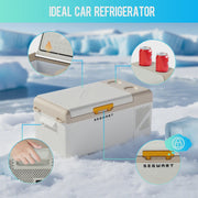 View 16.8QT Mini Fridge, Syngar Electric Cooler with 2 Plugs for Bedroom, Dorm RV Use, Portable Car Refrigerator for Camping, 60W, 24V/110V,... image 3