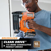 View 18V Brushless Cordless Nailer Combo Kit with Brad and Finish Nailers, Battery and Charger image 4