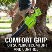 View 40V 16-inch electric saw, equipped with 4Ah USB battery (power bank) and standard charger image 4