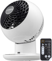 View Iris Ohyama Woozoo, 30m², Ventilador de mesa, Blanco, 5 velocidades, Mando a distancia, Oscilación multidireccional, Silencioso, Potente, Escritorio, image 1