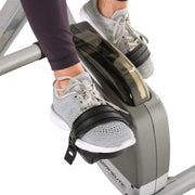View Compact folding exercise bike, 8 different intensity level fixed bikes, featuring Bluetooth tracking function and option for tablet stand. image 2