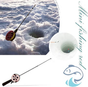 View Ponds Pole Outdoor Sport Fishing Winter Ice Fishing Rod Mini Accessories for Outdoor Fishing Portable Supply (Size : 52CM) image 3