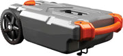 View 28-gallon portable camping vehicle/rv travel tank | Equipped with 2 controllable non-flat-front wheels and built-in valve | Includes detachable 24-inch tow bar, 3-foot sewage hose and other RV accessories image 1