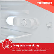 View TELEFUNKEN Kühlschrank ohne Gefrierfach freistehend | Standkühlschrank mit 135 Liter Nutzinhalt | Kühlschrank klein mit Gemüsefach | image 6
