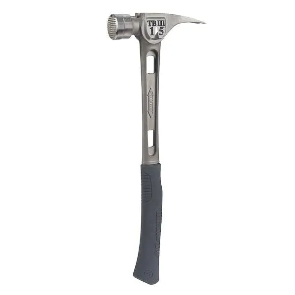 15 oz Titanium Hammer with Milled Face and Curved Handle