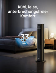 View DREO Turmventilator mit Wasserkühlung, 110 cm Luftkühler mit Wasserkühlung Leise, 4-Geschwindigkeiten-4-Modi Verdunstungskühler, APP-Steuerung, image 6