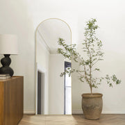View 64x21 Full Length Floor Mirror, Large Full Body Aluminum Alloy Frame Standing Mirror with Stand and Wall Mount Option image 3