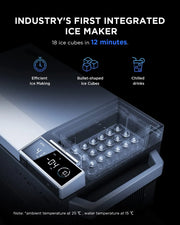View Car Refrigerator, 40 Qt(38L) Portable Refrigerator, Electric Cooler with Ice Maker, Dual Zone WIFI APP Control(-13℃~50℃), 12/24V DC/AC For Camping, Travel, Fishing, Outdoor, Truck image 4