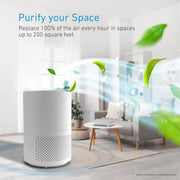 View A truly efficient air filter household air purifier, capable of removing 99.9% of dust, smoke, pet dander, odors, and volatile organic compounds, with a coverage area of up to 1500 square feet. A quiet air purifier with intelligent sensors, suitable image 3