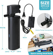 View 600GPH Cold Plunge Filter Small Pool Filter for Up to 1000 Gal Ice Bath Hot Tub Cloudy Water Cleaner with Green Clean Machine fof Cold Pod image 3