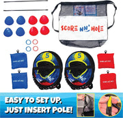 View Fun Pool Game for Adults and Family | Stonne Skipping Meets Swimming Pool Cornhole Game Floating | Fun For All Ages, Easy Setup, Well Made | Portable Water and Lake Toy | image 4
