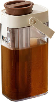 View Iced Tea Pitcher, Tea Beverage Container, Leak Proof Dispenser with Transparent and Large Capacity Design for Outdoor Picnics, Parties, or Barbecues, 1 Piece image 3