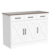 View Modern Farmhouse Sideboard Buffet Cabinet image 1