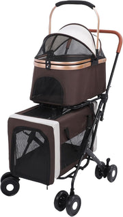 View Pet cart, a three-in-one foldable pet travel backpack, suitable for small to medium-sized dogs and cats image 1