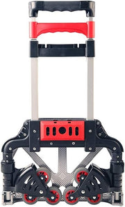 View Hand Cart-Home Small Trailer Luggage Cart Folding Trolley Car Outdoor Goods Shopping Trolley Cart Truck image 2