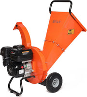View C40 Wood Chipper 4" inch Max Diameter Capacity 9 HP 274cc Gas Powered Engine Heavy Duty Shredder Mulcher image 1