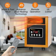 View Dr Infrared Heater Portable Space Heater, Original, 1500-Watt, Cherry (Pack of 1) image 2